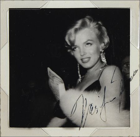 Lot #974 Marilyn Monroe: One-of-a-kind signed candid of Marilyn on the town - Image 2