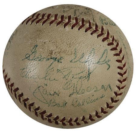 Lot #1131 Dizzy Dean and the Chicago Cubs Baseball - Image 4