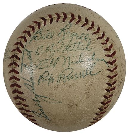 Lot #1131 Dizzy Dean and the Chicago Cubs Baseball - Image 6