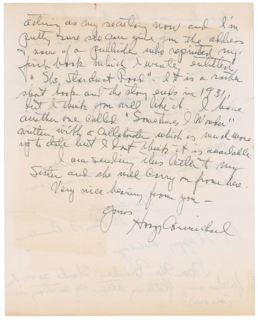 Lot #748 Hoagy Carmichael - Image 2