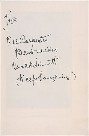 Lot #1012 Mack Sennett Book - Image 1