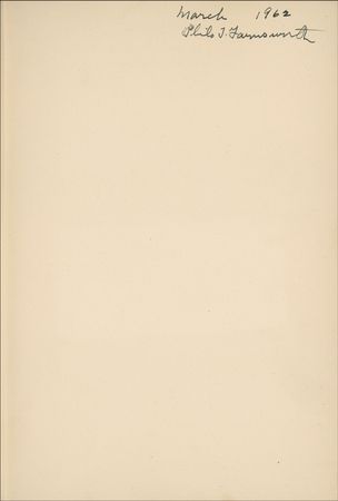 Lot #206 Philo T. Farnsworth: Farnsworth personal volume with Cathode sketches - Image 1