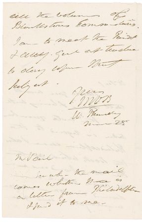 Lot #126 Martin Van Buren: Five Van Buren letters, penned as he fell victim to the treachery of John C. Calhoun - Image 5