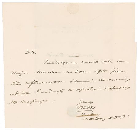 Lot #126 Martin Van Buren: Five Van Buren letters, penned as he fell victim to the treachery of John C. Calhoun - Image 8