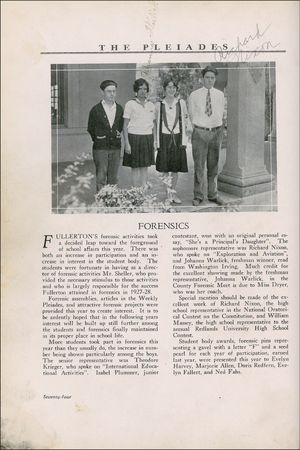 Lot #80 Richard Nixon: Nixon, signed in 1928 - Image 1