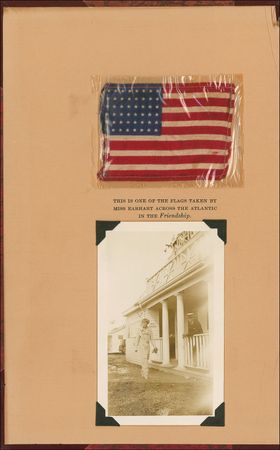 Lot #472 Amelia Earhart: Scarce signed book from the famed aviatrix, complete with flown flag from her history-making transatlantic flight - Image 2