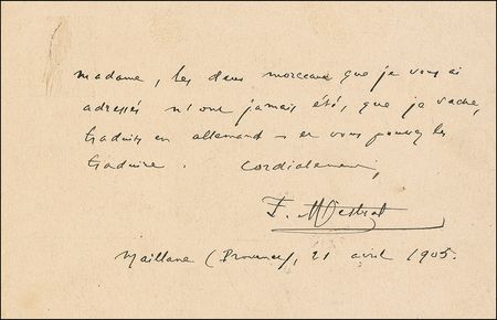 Lot #604 Frederic Mistral - Image 2