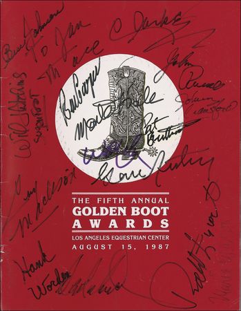 Lot #896 Golden Boot Awards Program - Image 1