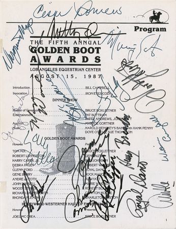 Lot #896 Golden Boot Awards Program - Image 3