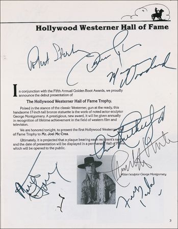Lot #896 Golden Boot Awards Program - Image 4