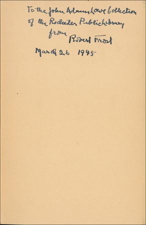 Lot #568 Robert Frost Book - Image 1