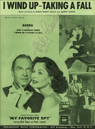 Lot #946 Hedy Lamarr Sheet Music - Image 2