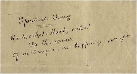 Lot #619 Edgar Allan Poe: Poe?s creative mind, never at rest: ?Hark, echo!?Hark, echo! ?Tis the sound of archangels, in happiness wrapt? - Image 1