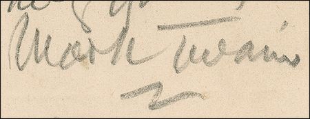 Lot #547 Samuel L. Clemens: Twain signs the cover of a banquet menu at which he was the “well deserved” guest of honor - Image 2