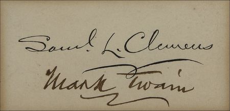 Lot #552 Samuel L. Clemens Signature - Image 2
