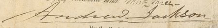 Lot #57 Andrew Jackson Signed Document - Image 2