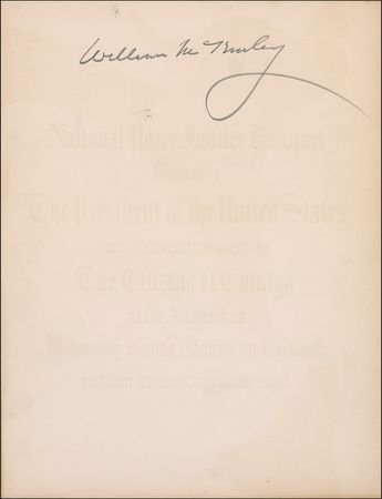 Lot #78 William McKinley: McKinley attends a Jubilee in Chicago - Image 1