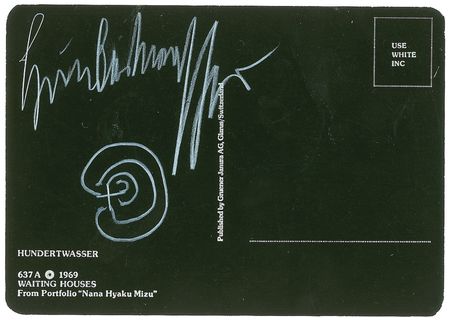 Lot #582 Friedensreich Hundertwasser Signed Photograph - Image 1