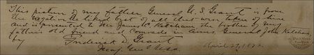 Lot #39 Frederick D. Grant: Grant?s son presents a portrait of his father - Image 2
