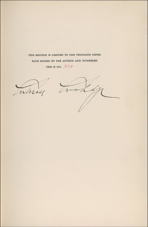 Lot #21 Calvin Coolidge: “Silent Cal’ tells his