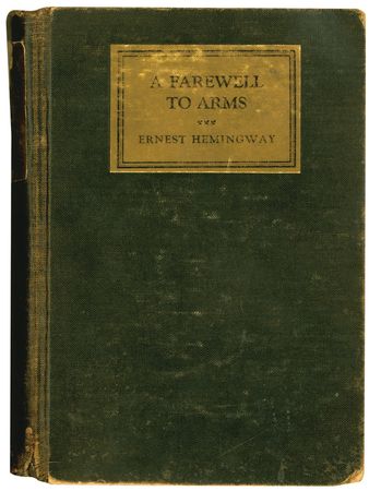 Lot #579 Ernest Hemingway: Hemingway signs a first edition of A Farewell to Arms - Image 2