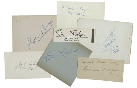 Lot #1064 Wizard of Oz: Seven Oz cast signatures - Image 1