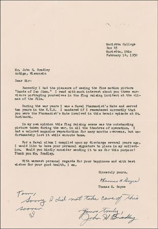 Lot #366 Iwo Jima: John Bradley Group Lot - Image 2