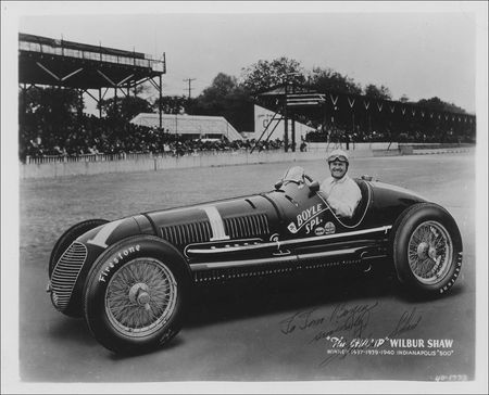 Lot #1221 Wilbur Shaw Photograph and Letter - Image 1