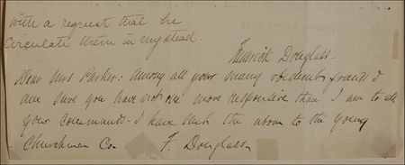 Lot #189 Frederick Douglass: “In view of the unreasoning and inflexible character of the popular prejudice against any one in whose veins there is a trace of African blood, I cannot but applaud your courage” - Image 2