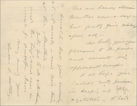 Lot #135 Susan B. Anthony: “I do hope you ladies will persevere in keeping up the agitation” - Image 2