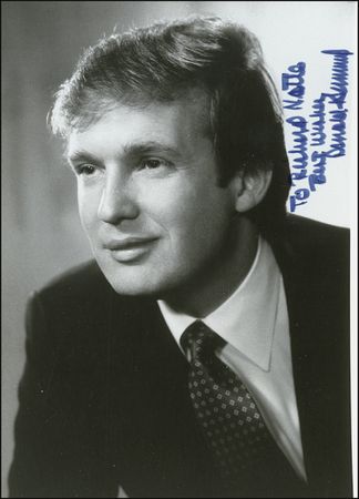 Lot #210 Malcolm Forbes and Donald Trump Signed Photographs - Image 1