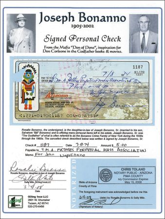 Lot #177 Joseph Bonanno: The biggest boss of all - Image 3