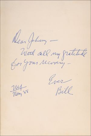 Lot #361 Bill Wilson: Bill W. signs his other “Big Book” - Image 1