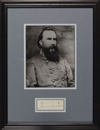 Lot #394 James Longstreet Signature - Image 1