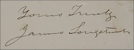 Lot #394 James Longstreet Signature - Image 2