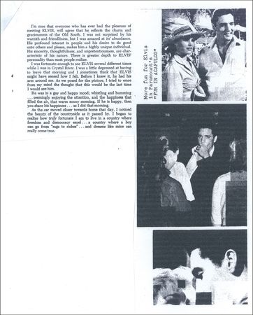 Lot #809 Elvis Presley: A smoldering pose, signed for a fan club president after a “delirious” meeting - Image 11