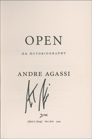 Lot #1070 Andre Agassi Book - Image 1