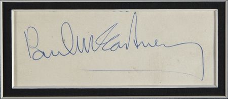 Lot #730 Beatles: McCartney and Harrison Signatures - Image 2