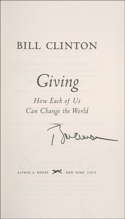 Lot #24 Bill Clinton Book