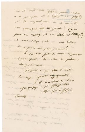 Lot #282 Camillo Golgi Handwritten Letter Signed - Image 2