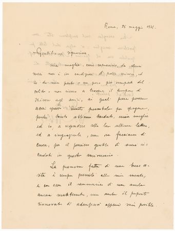 Lot #517 Umberto Nobile Handwritten Letter Signed - Image 1