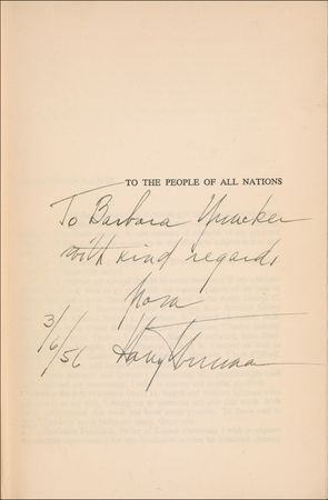 Lot #146 Harry S. Truman Book - Image 1