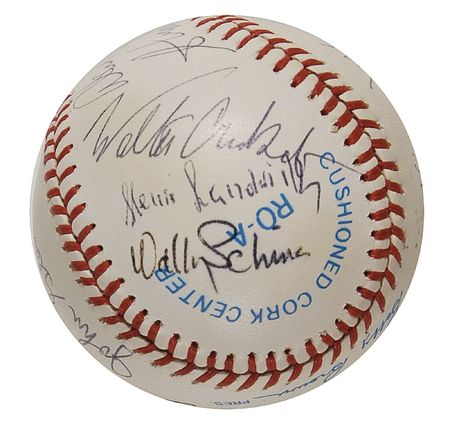 Lot #504 Mercury Astronauts: Mercury astronauts baseball - Image 3