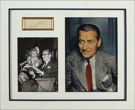Lot #892 Ronald Colman Signature - Image 1