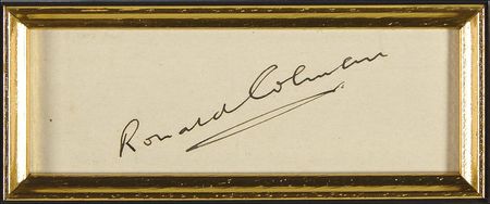 Lot #892 Ronald Colman Signature - Image 2