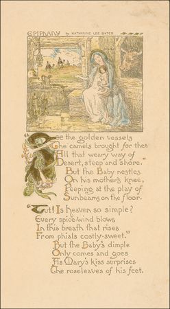 Lot #555 Katherine Lee Bates: Bates signs her works and sends a Christmas poem - Image 3