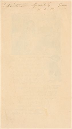 Lot #555 Katherine Lee Bates: Bates signs her works and sends a Christmas poem - Image 4
