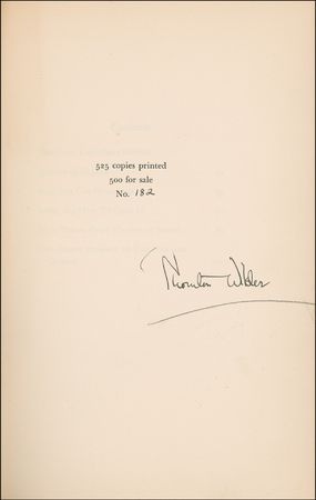 Lot #650 Thornton Wilder Book - Image 1