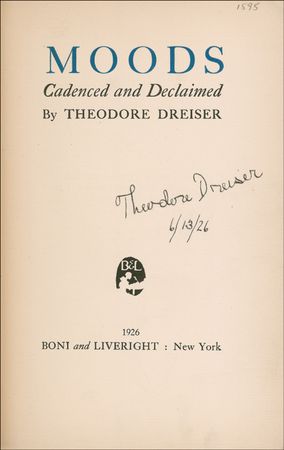 Lot #575 Theodore Dreiser - Image 1