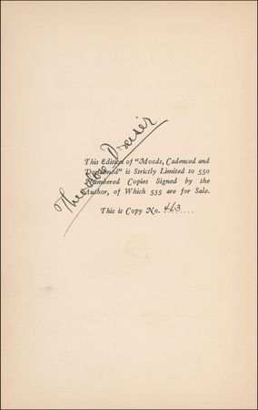 Lot #575 Theodore Dreiser - Image 2